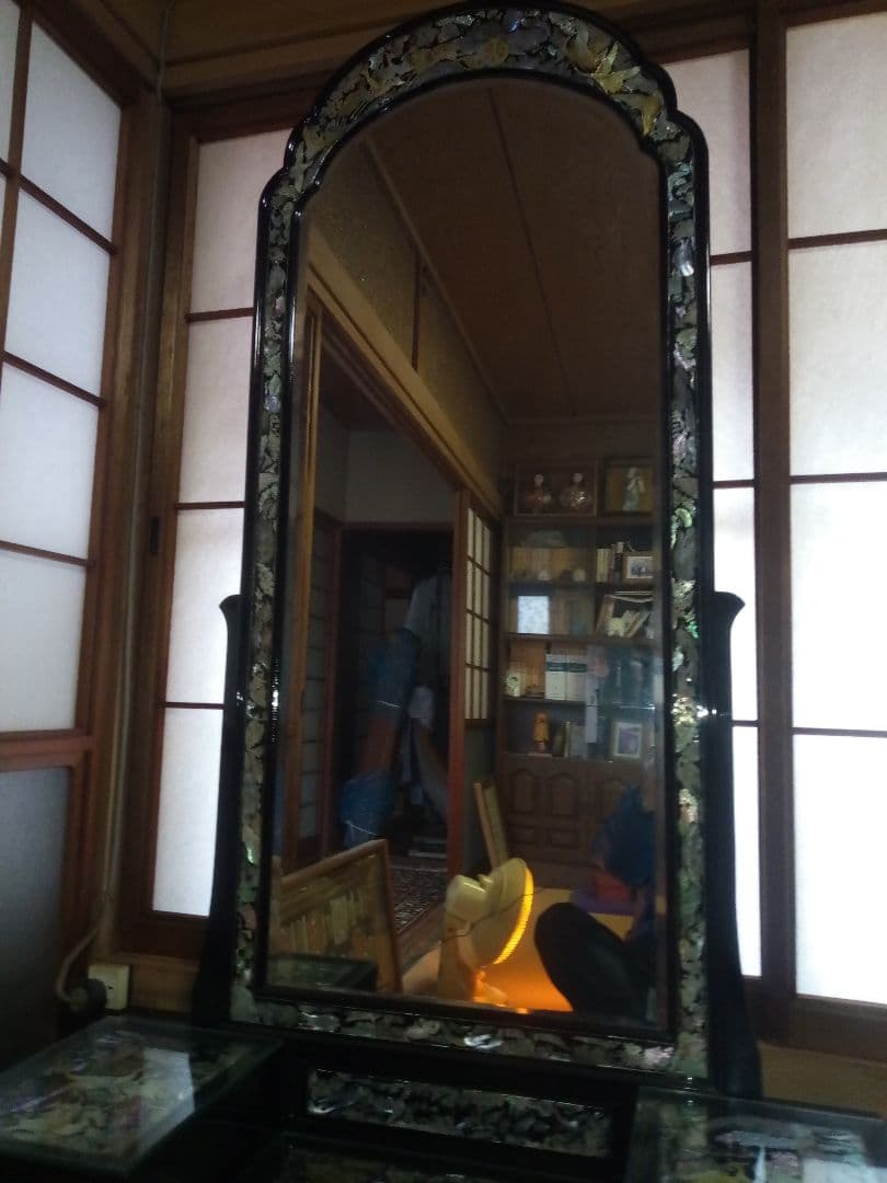 激レア!!昭和レトロ 希少韓国 螺鈿細工 鏡台 美品