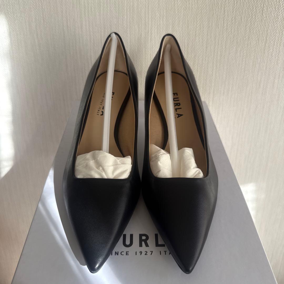 FURLA パンプス　黒　361/2