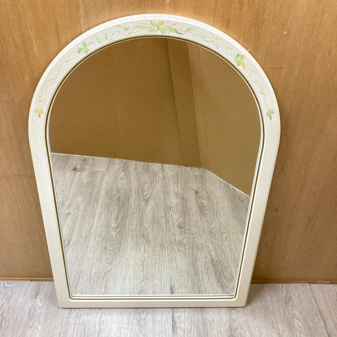 アンティーク調　アーチ型　ウォールミラー　壁掛け　鏡
