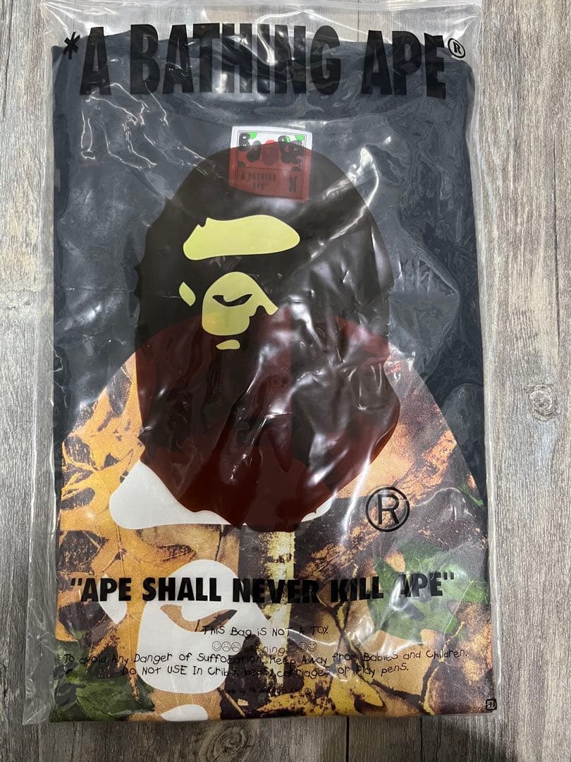 BAPE forest camo big head tee Lサイズ