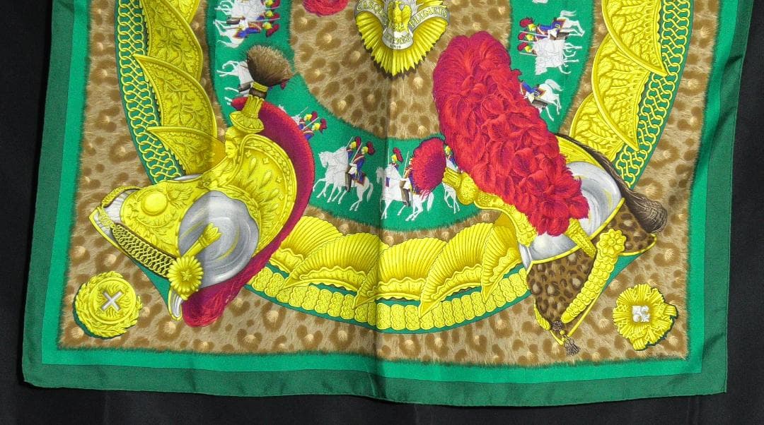 美品　HERMES エルメス　大判スカーフ　カレ90　 D272