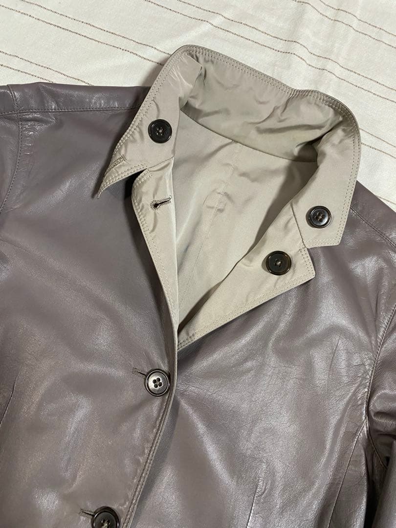 JIL SANDERジルサンダー◇イタリア製◇レディースリバーシブルレザーコート