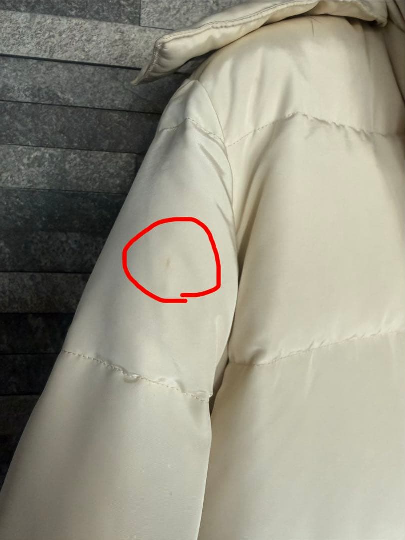 MaxMaraマックスマーラ　ダウンジャケット　コート　アイボリー　フード脱着可