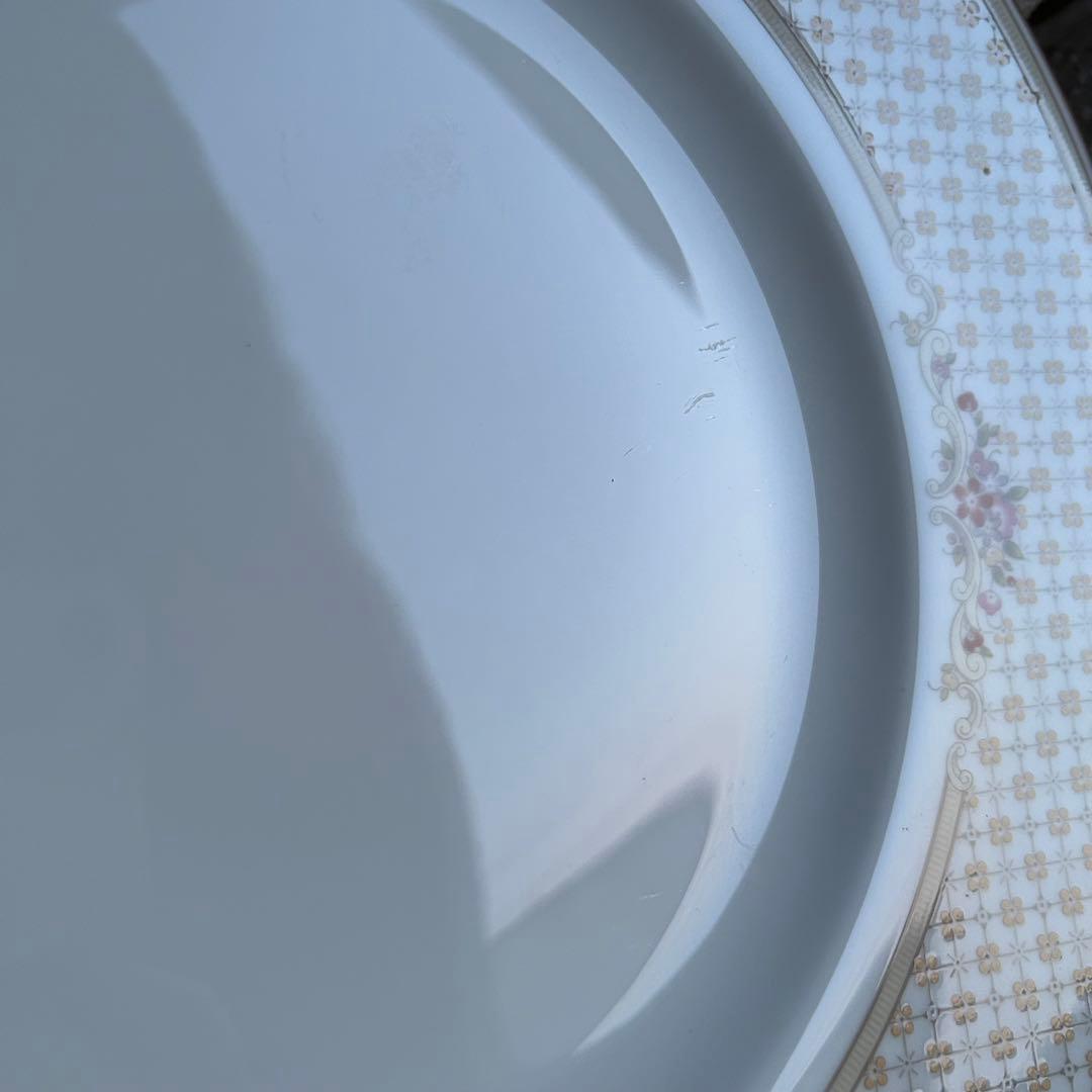 希少品  Turnberry淡い格子に英国の小花が咲くꕤ︎︎大皿6枚