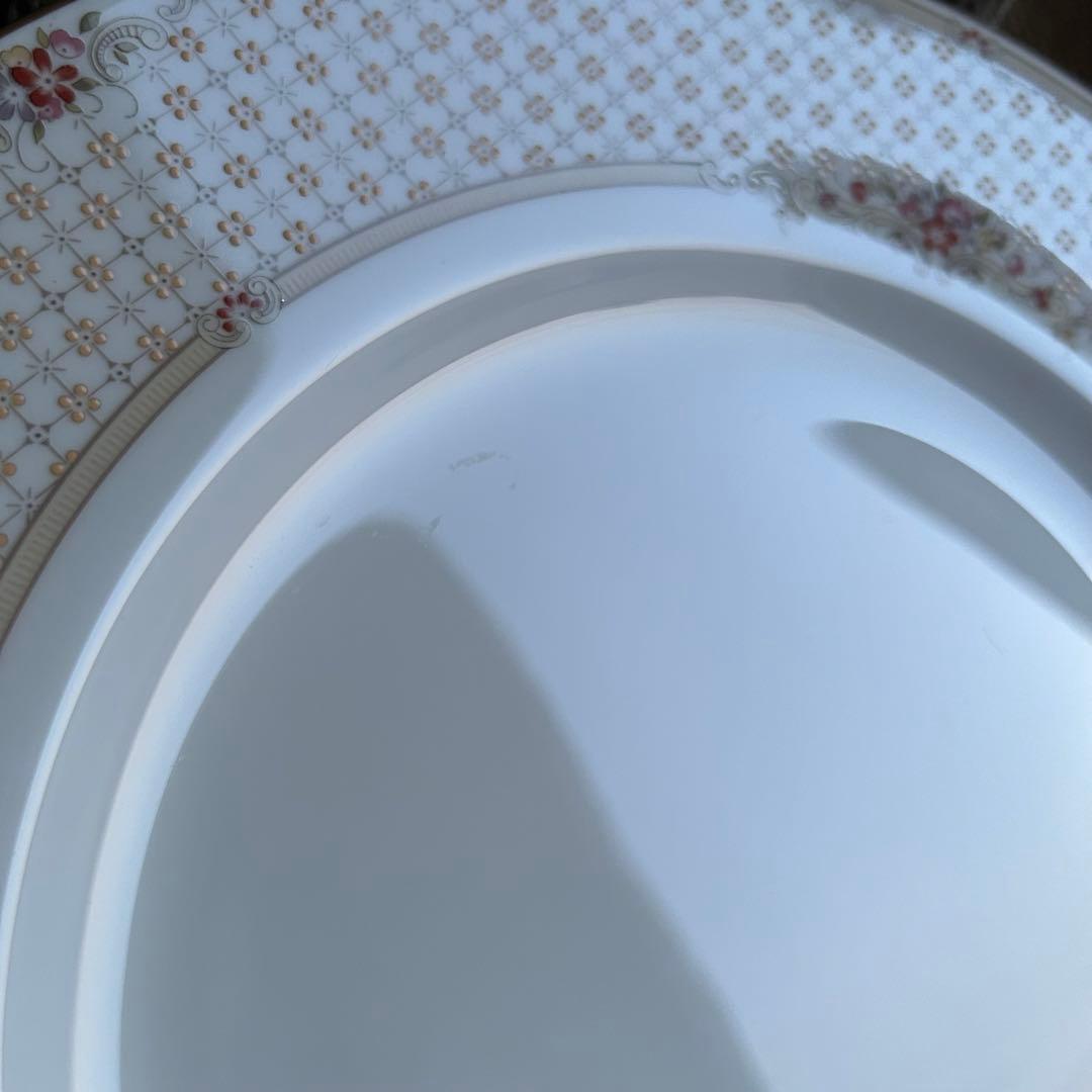 希少品  Turnberry淡い格子に英国の小花が咲くꕤ︎︎大皿6枚