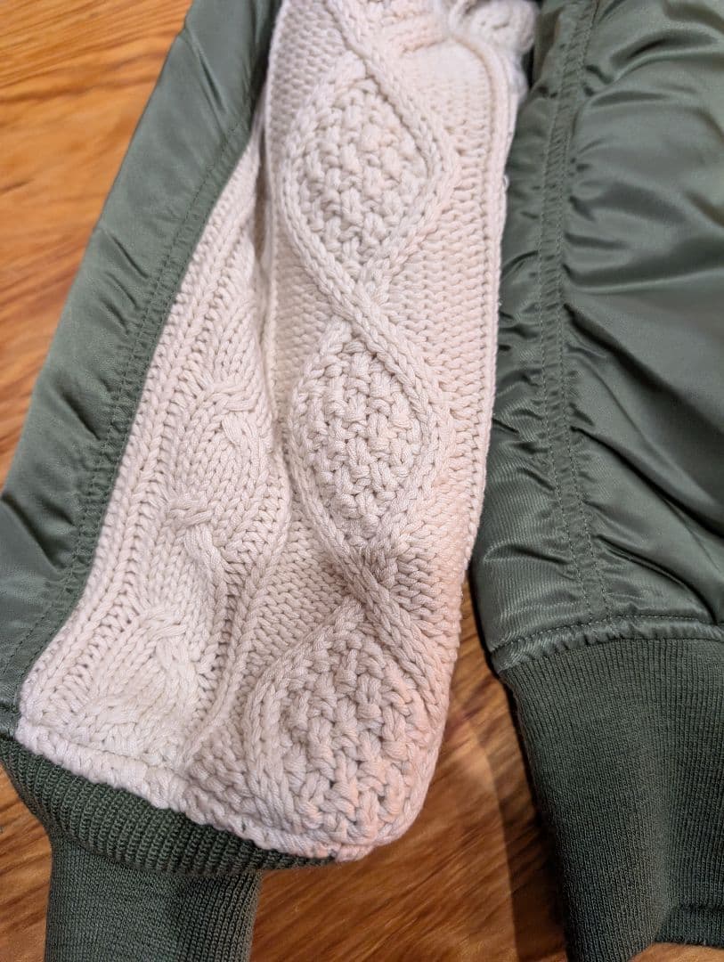 本日限定【最終値下げ】貴重XL 貴重サイズ！グッドイナフ白袖ニット