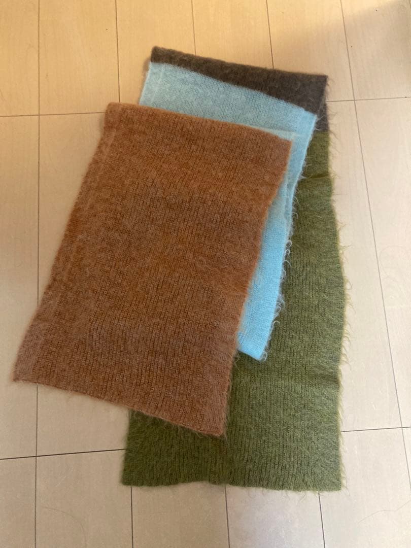 YOKE ヨーク23aw キッドモヘアウールスカーフ　ランウェイ着用モデル