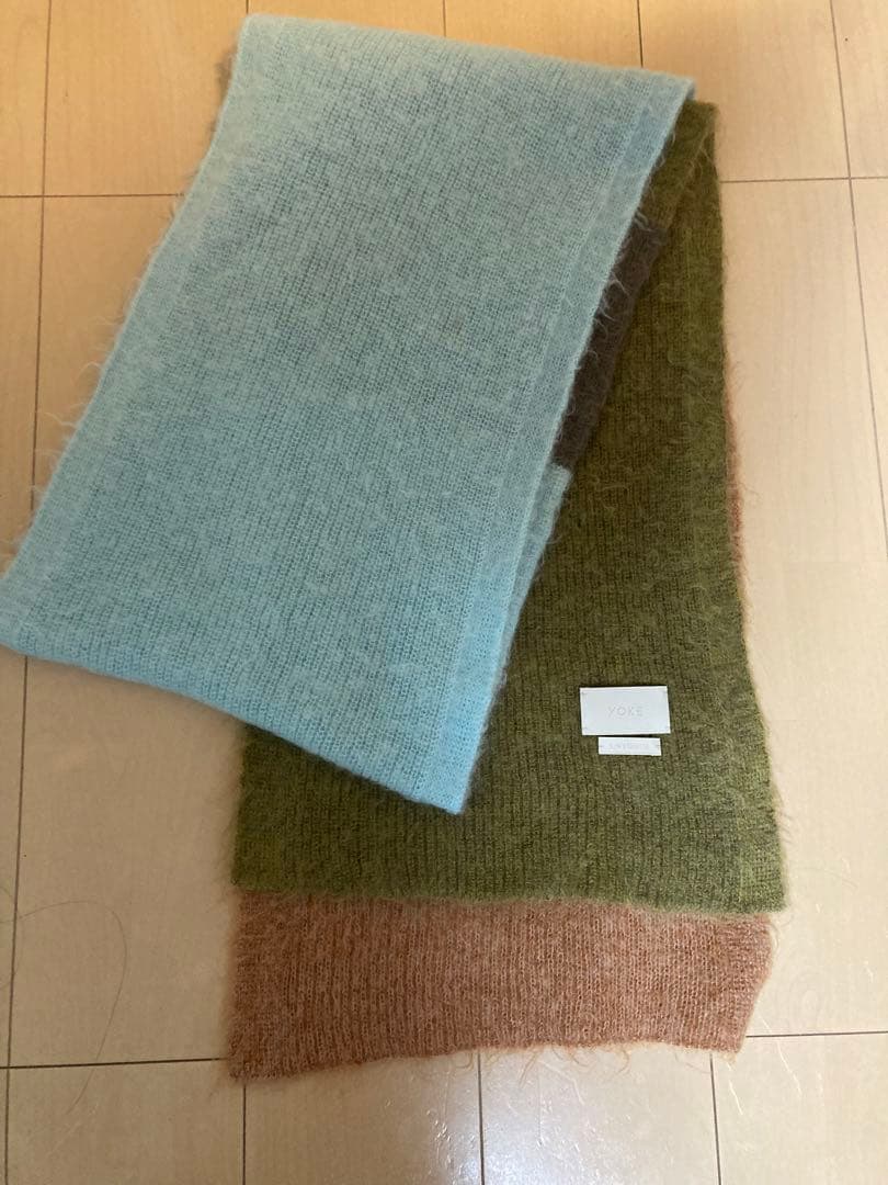 YOKE ヨーク23aw キッドモヘアウールスカーフ　ランウェイ着用モデル