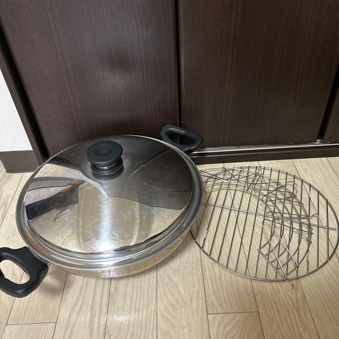 AmwayQueenウォック鍋　アムウェイウォック無水鍋