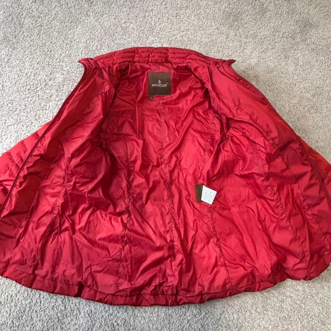 【正規品】MONCLER モンクレール ダウンジャケット レッド　サイズ1
