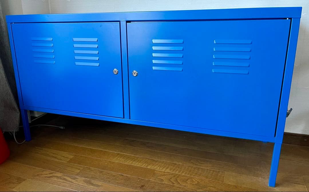 IKEA イケア PS キャビネット ブルー 青 廃盤 インダストリアル