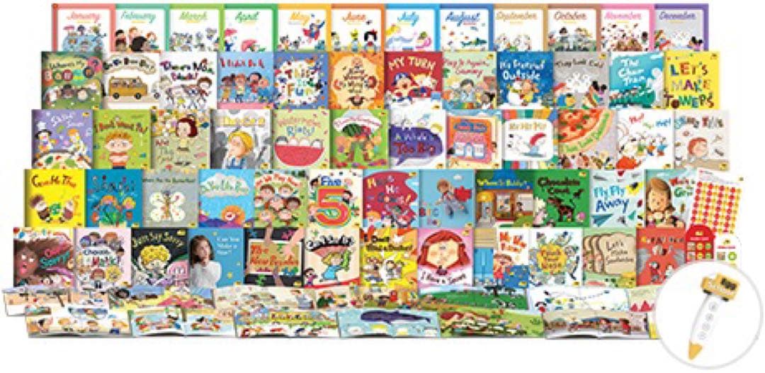 EGG SCHOOL 絵本48冊（うち44冊新品）と音声タッチペンセット