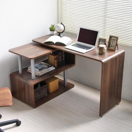 《新品送料無料》パソコンデスク コーナー 回転　L字型 幅120cm 幅85cm