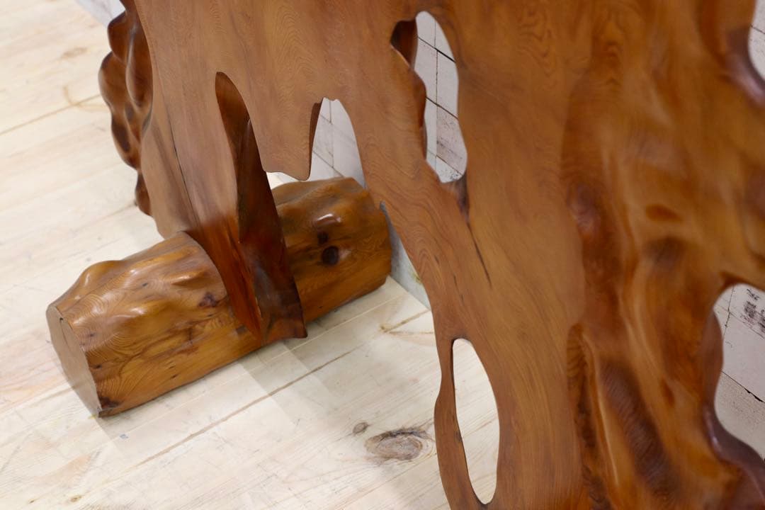 GMFS354○世界遺産屋久杉 衝立 パーテーション 和室飾 オブジェ 天然木