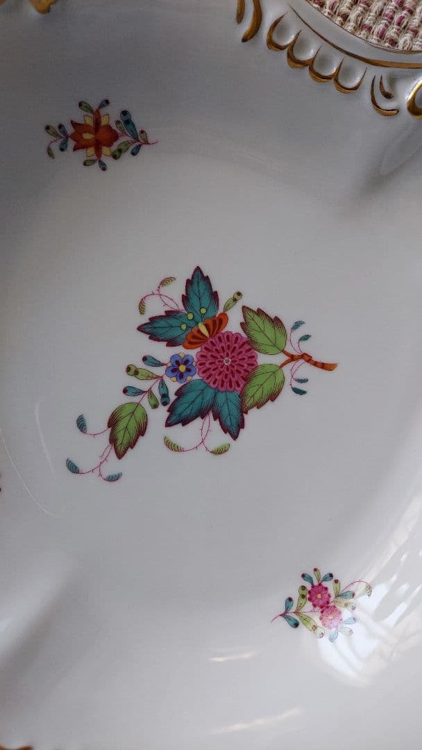 ヴィンテージ　ヘレンド　アポニー【インドの花】