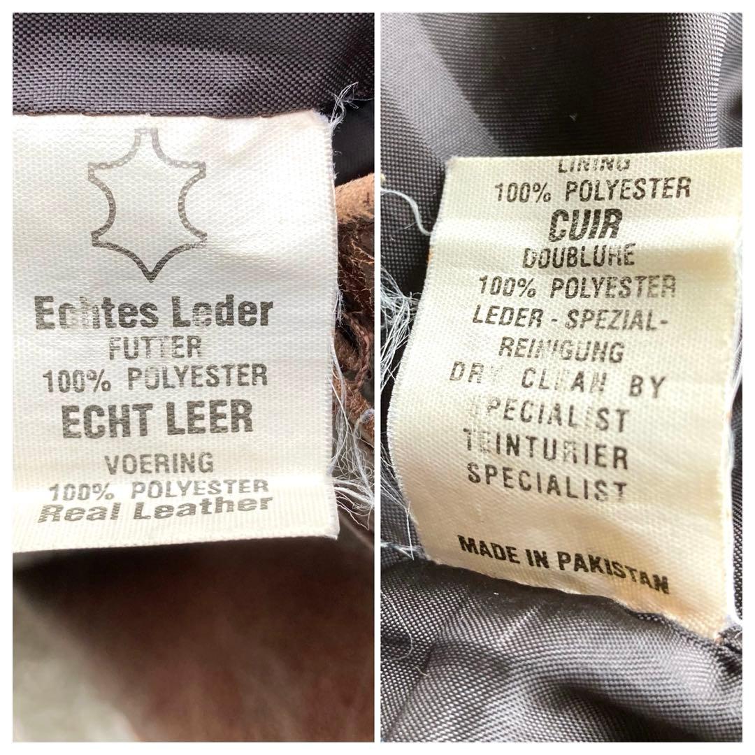 【✨本革】odin レザーパンツ 31 ブーツカット ブラウン