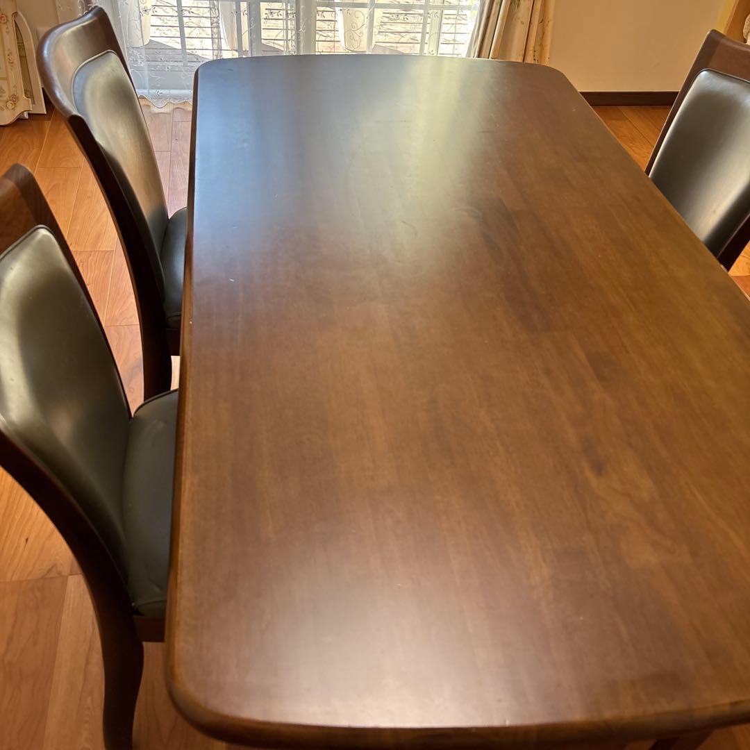 ダークブラウン ダイニングテーブル