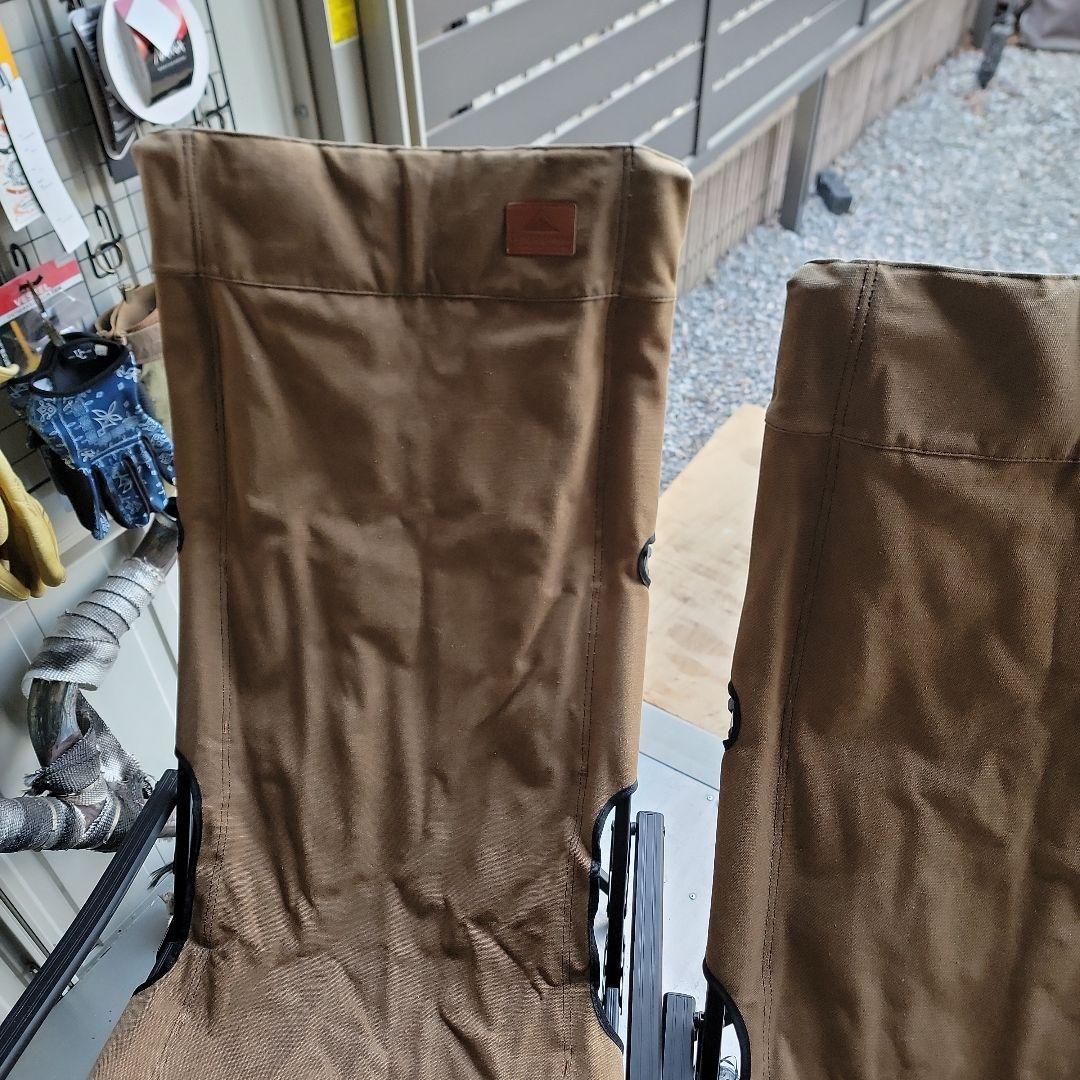 キャンピングムーン　ハイバックチェア　ブラウン　２個セット