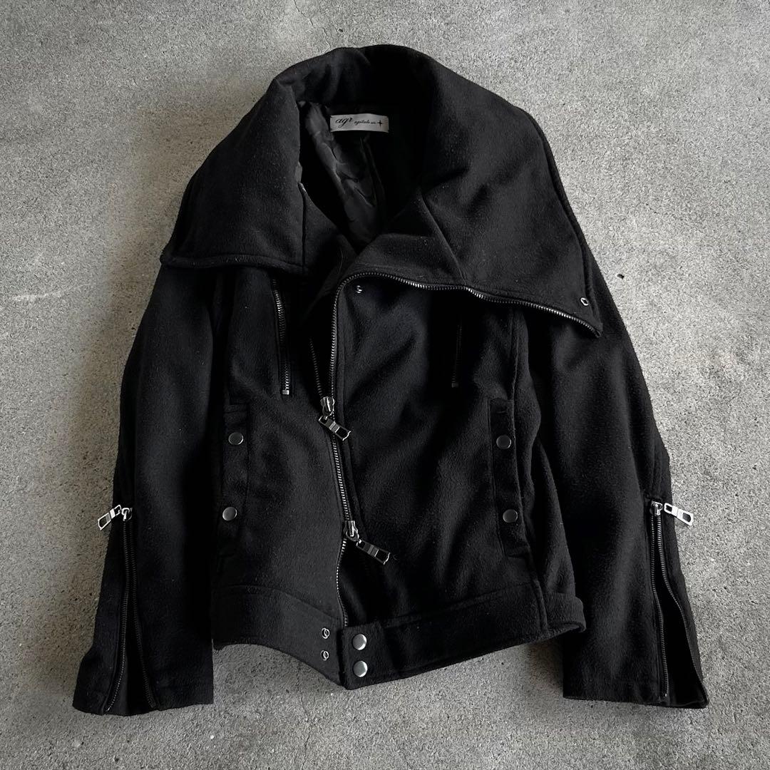 00’s Archive 変形 ハイネック ライダースジャケット EKAM 系