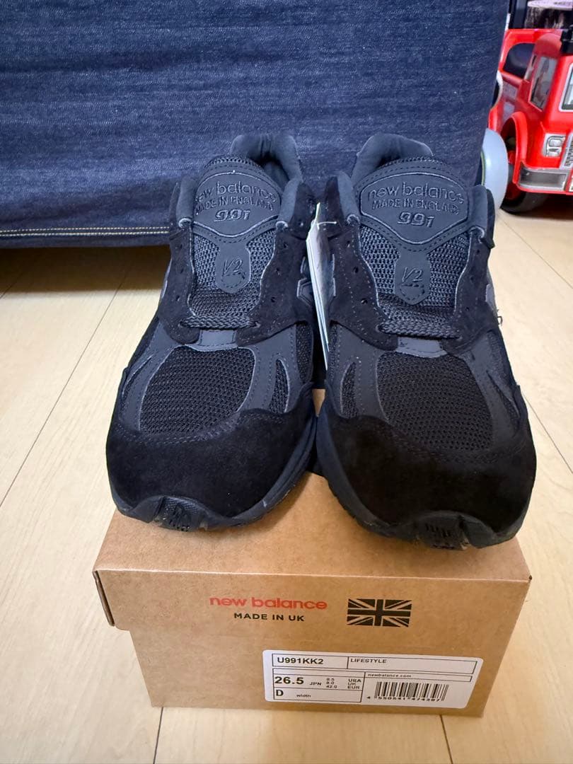 New Balance 991 ブラック 26.5cm D