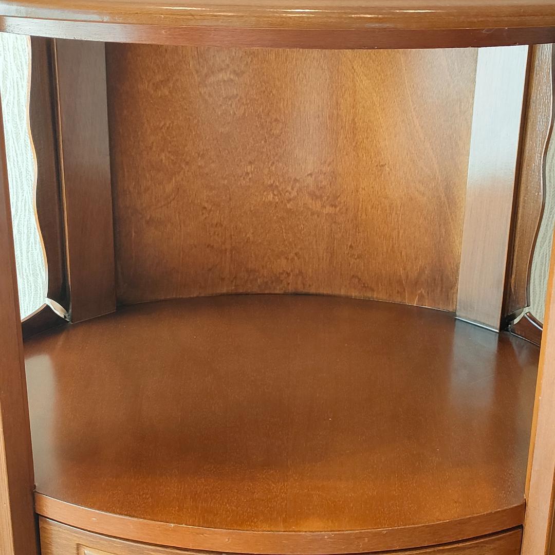 アンティーク　ラウンドキャビネット　猫脚　サイドテーブル