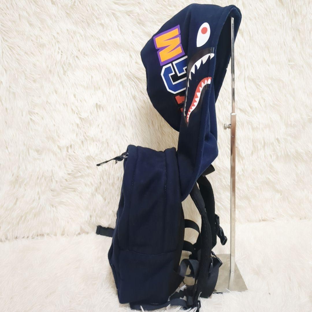 【美品】希少　BAPE × WGM シャーク パーカー風 バックパック　リュック