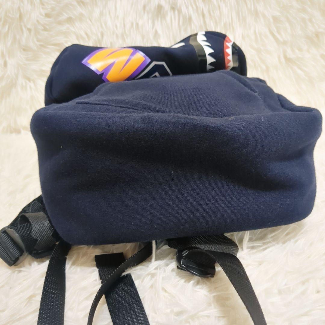 【美品】希少　BAPE × WGM シャーク パーカー風 バックパック　リュック
