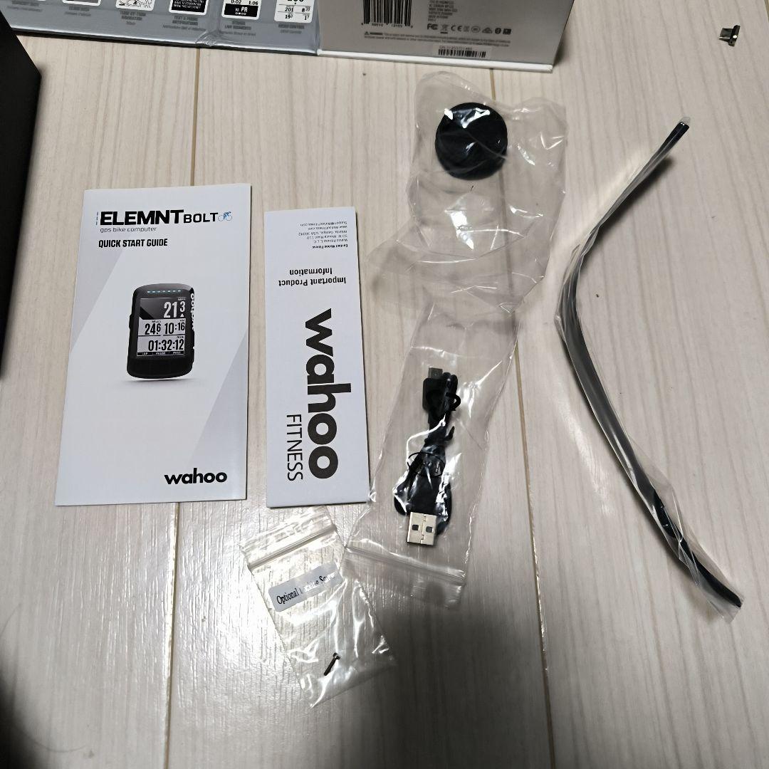 Wahoo ELEMNT BOLT サイクルコンピューター本体 カバー付き