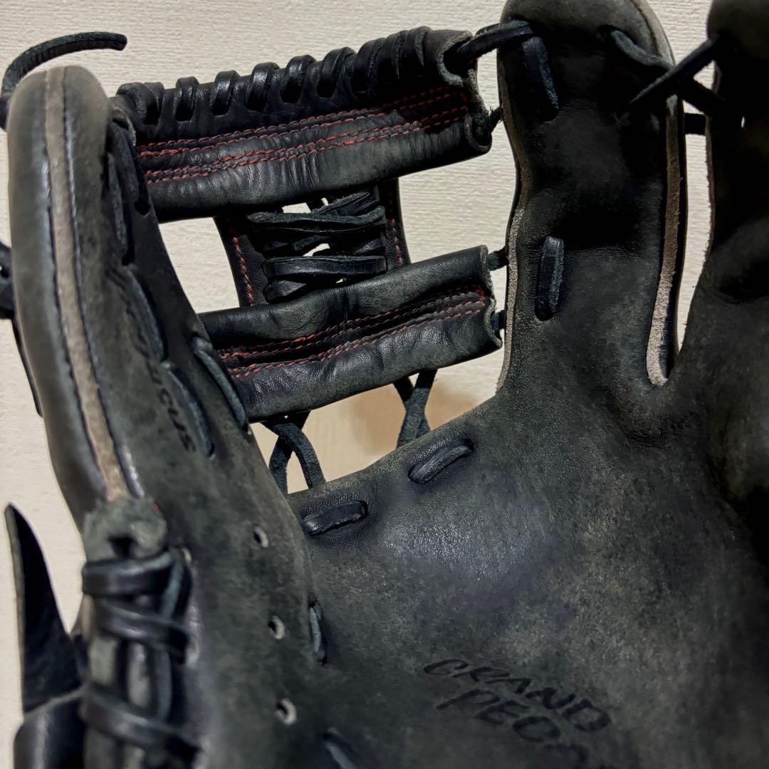 ワールドペガサス 軟式グローブ 少年用 型抜群 即戦力 ブラック 指リング