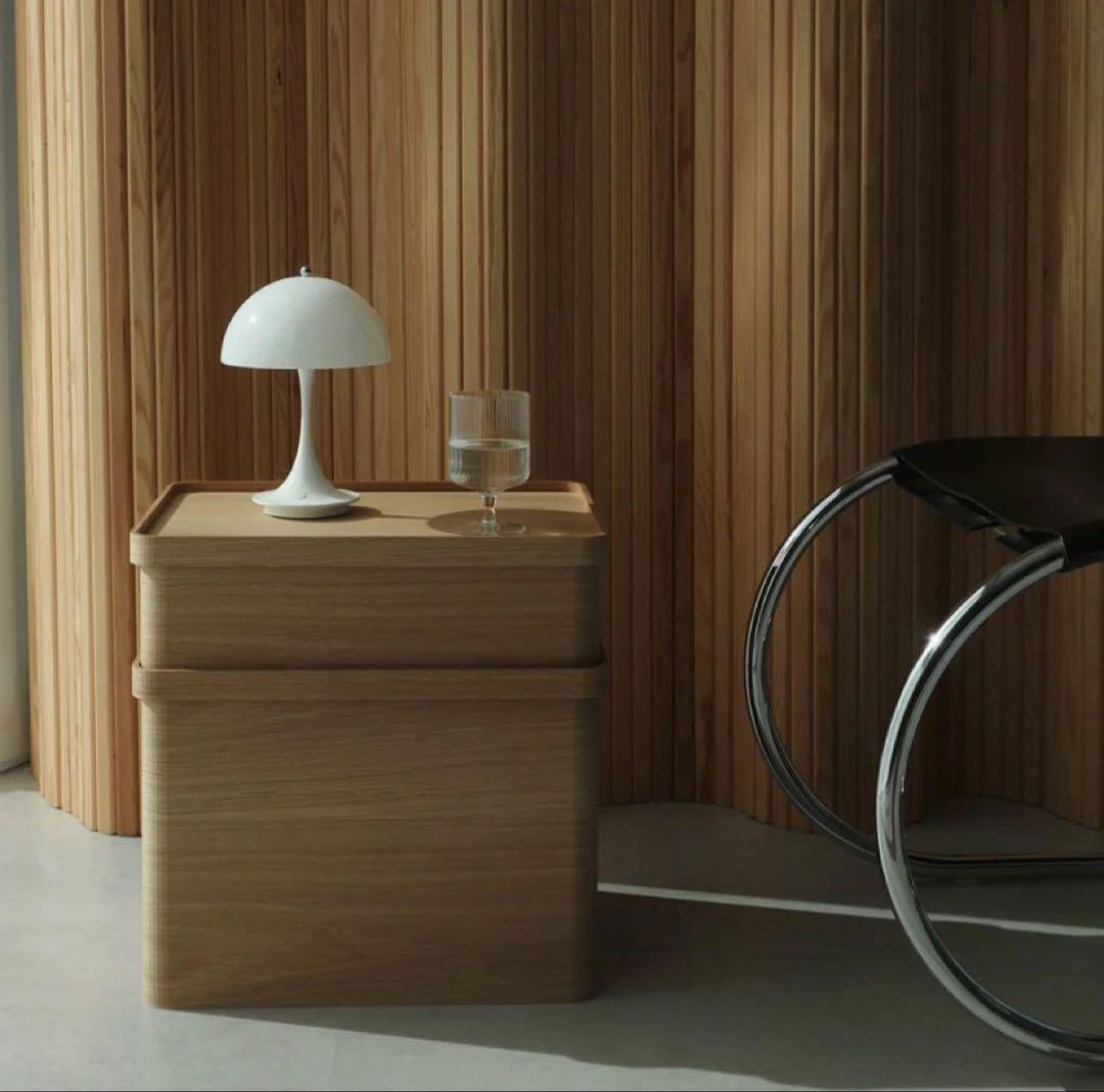 曲木のケーブルボックス 大小セット 加藤順子 dinos コラボ商品