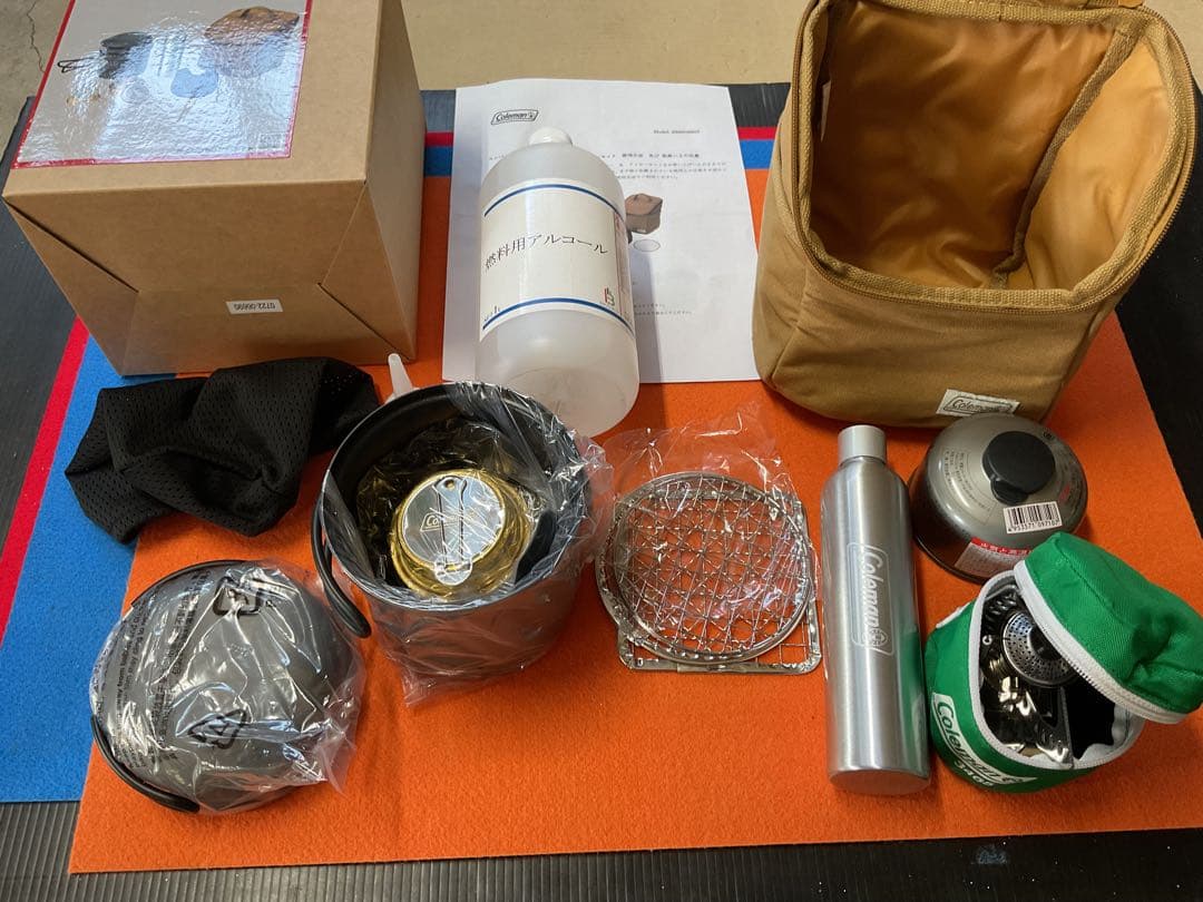 新品Colemanコンパクトアルストダブルバーナー＆クッカーセット付属品多数付き