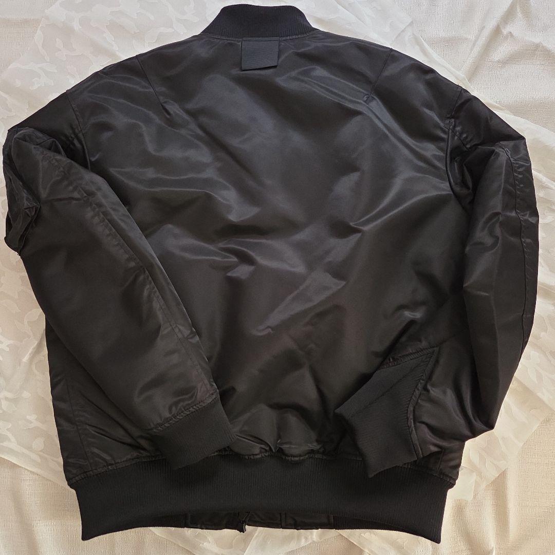 +Jハイブリッド ダウンオーバーサイズMA-1 ユニクロ　ブラック　M