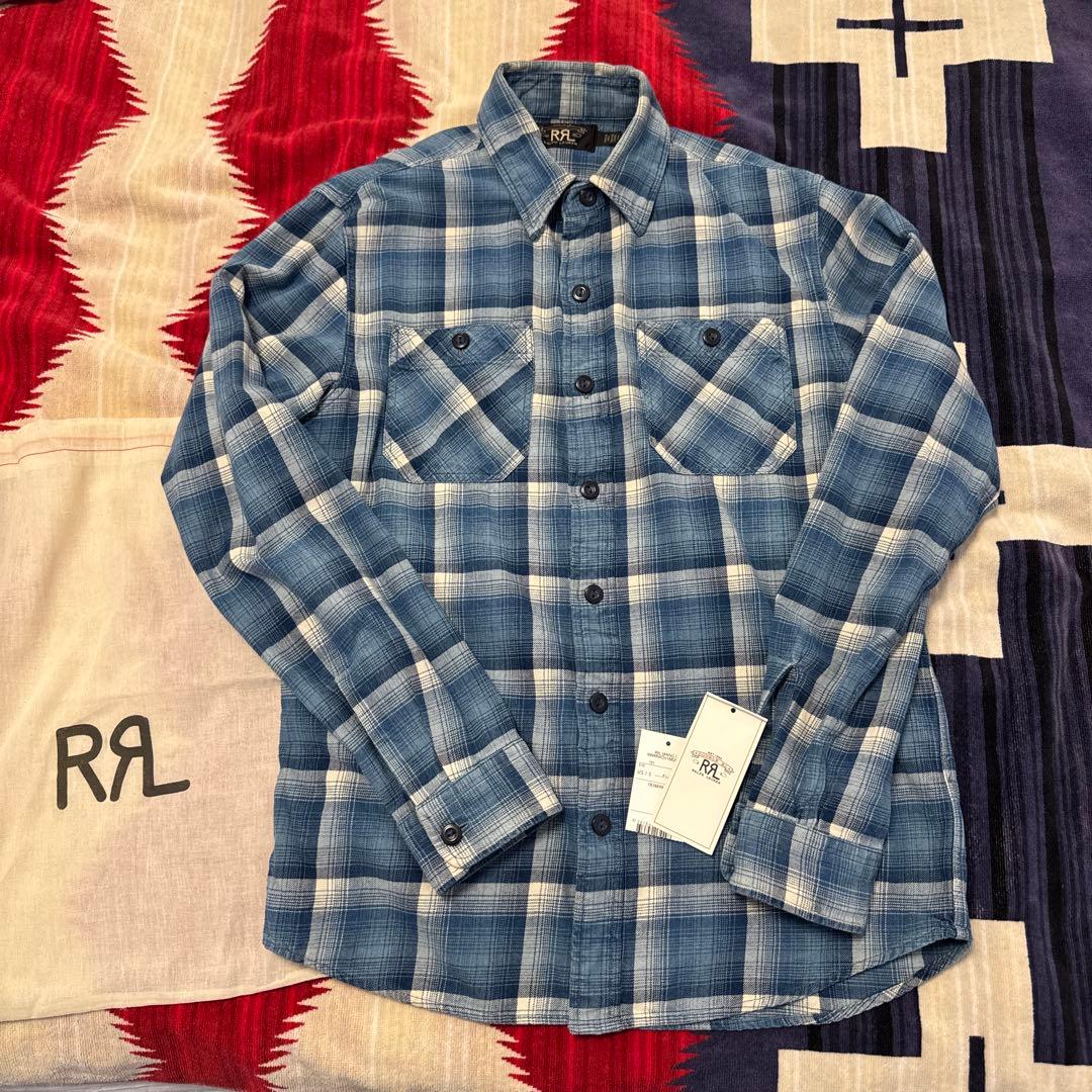 RRL チェックネルシャツ　サイズS