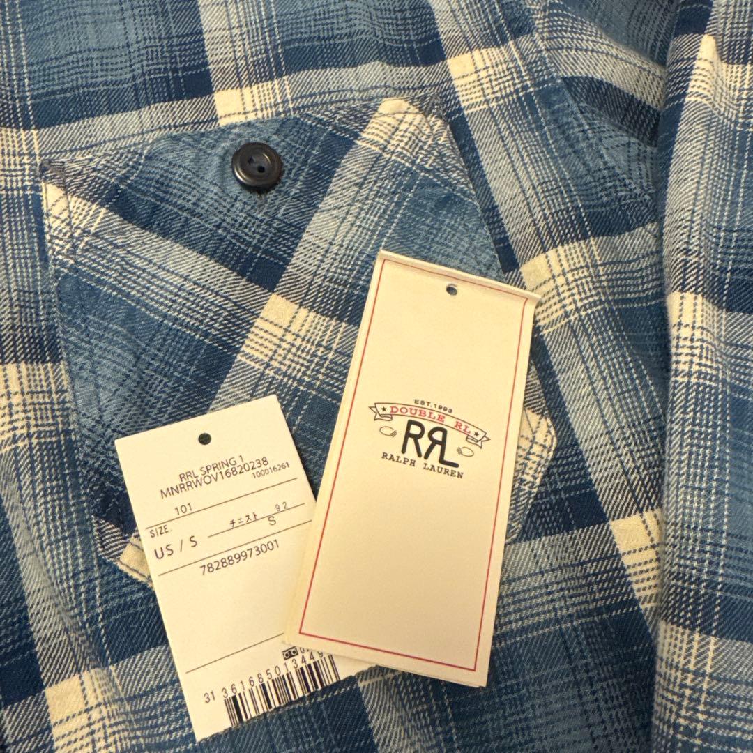 RRL チェックネルシャツ　サイズS