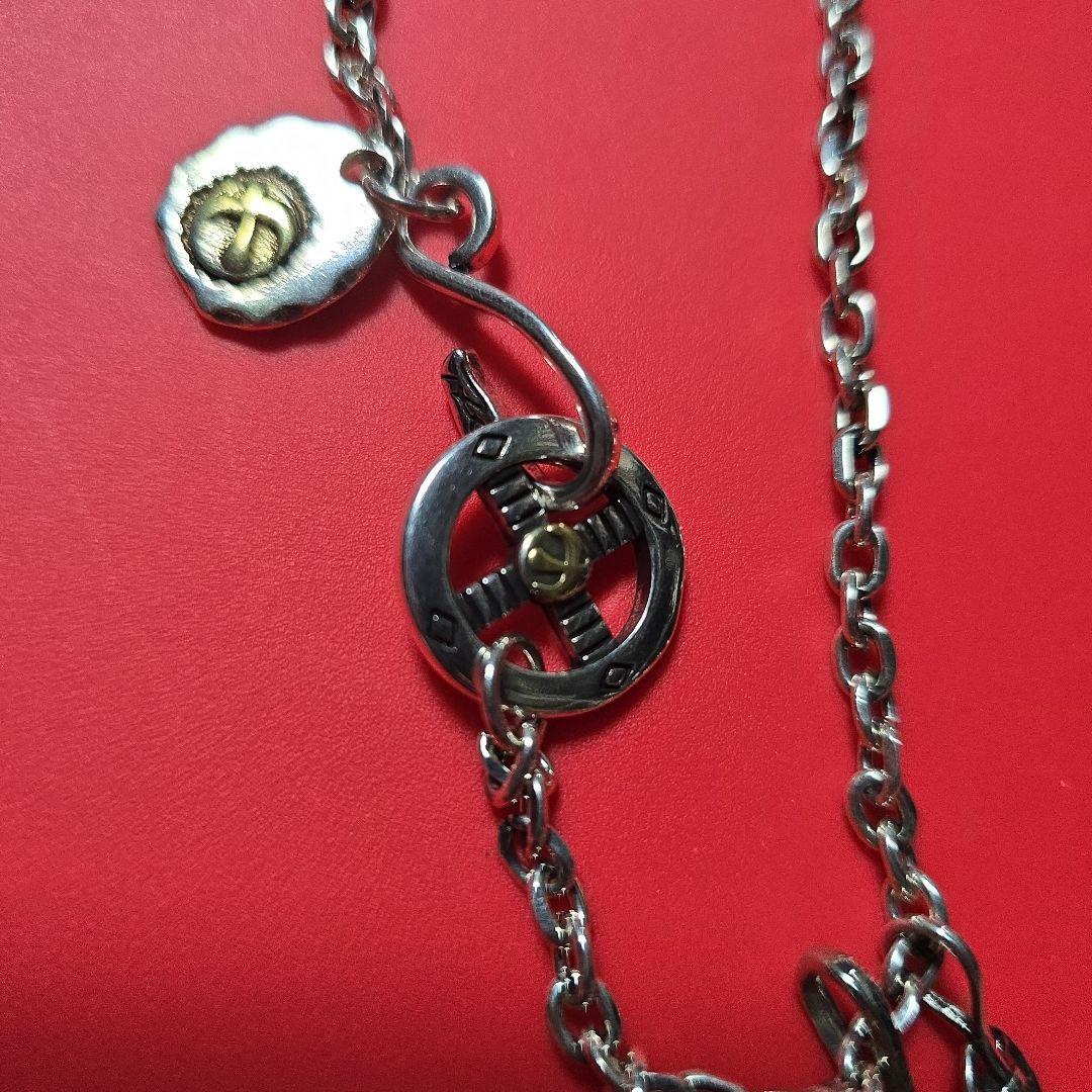 【試着のみ美品】４連フェザーネックレス　キムタク