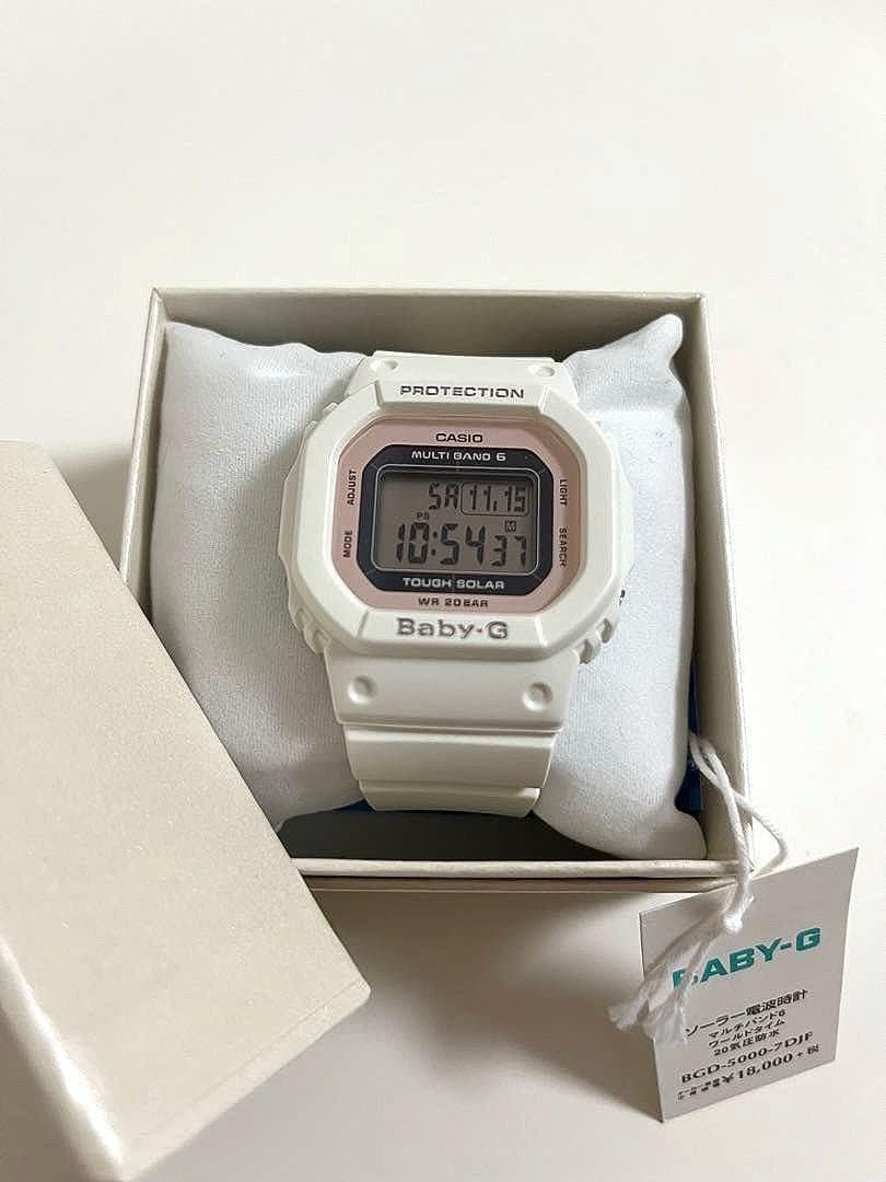 大幅値下げ　新品未使用　BABY-G ホワイト　ピンク　腕時計