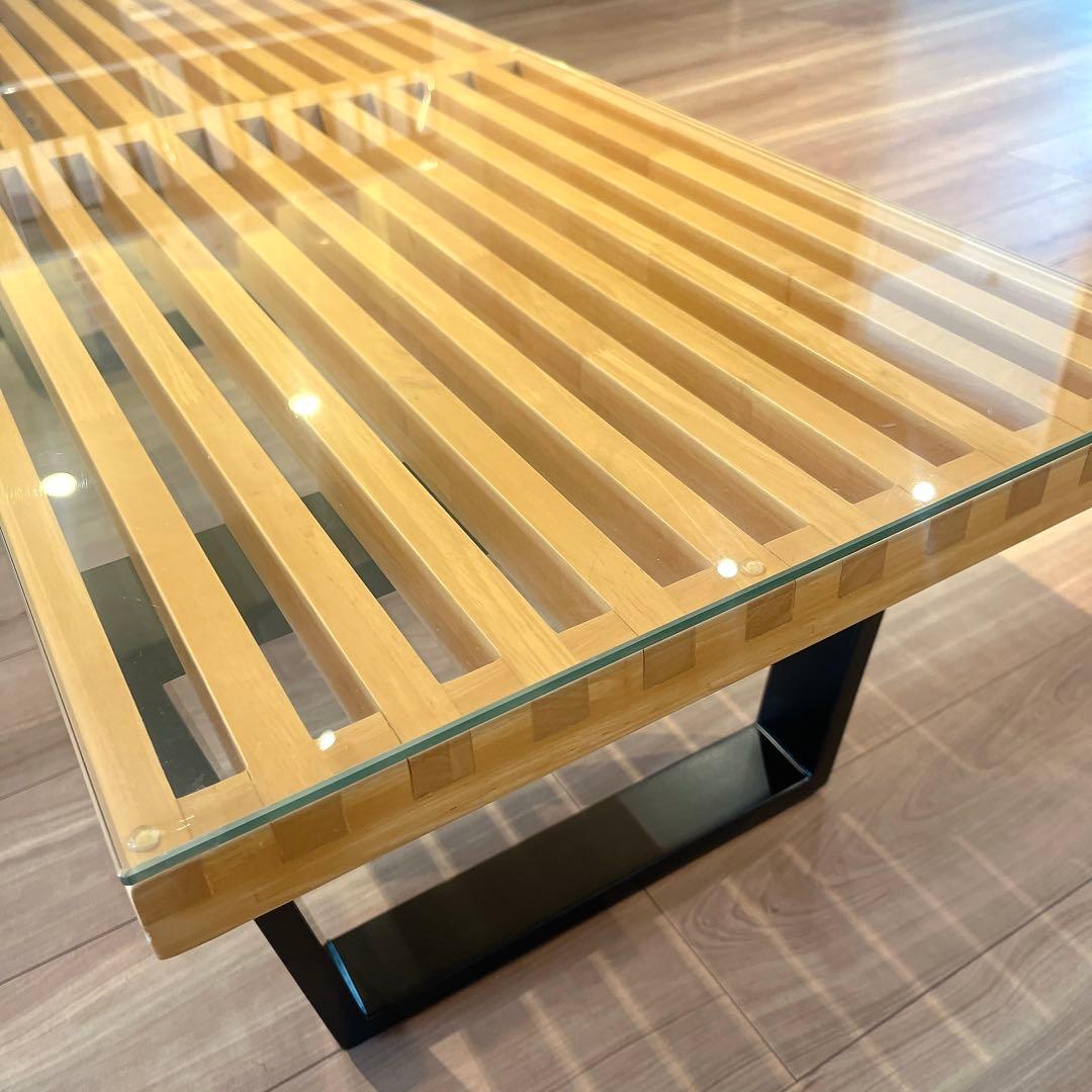 ジョージネルソン プラットフォームベンチ リプロダクト ガラス天板付