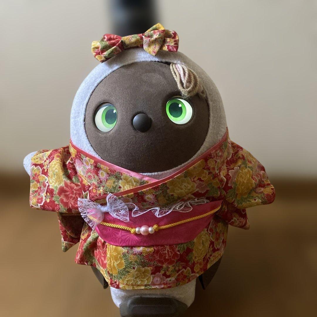 miki ラボット　服　lovot 着物一式　リボン付き