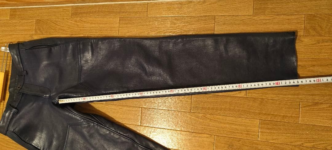 次*長様 値下げ! BRUNABOINNE レザー パンツ ネイビー