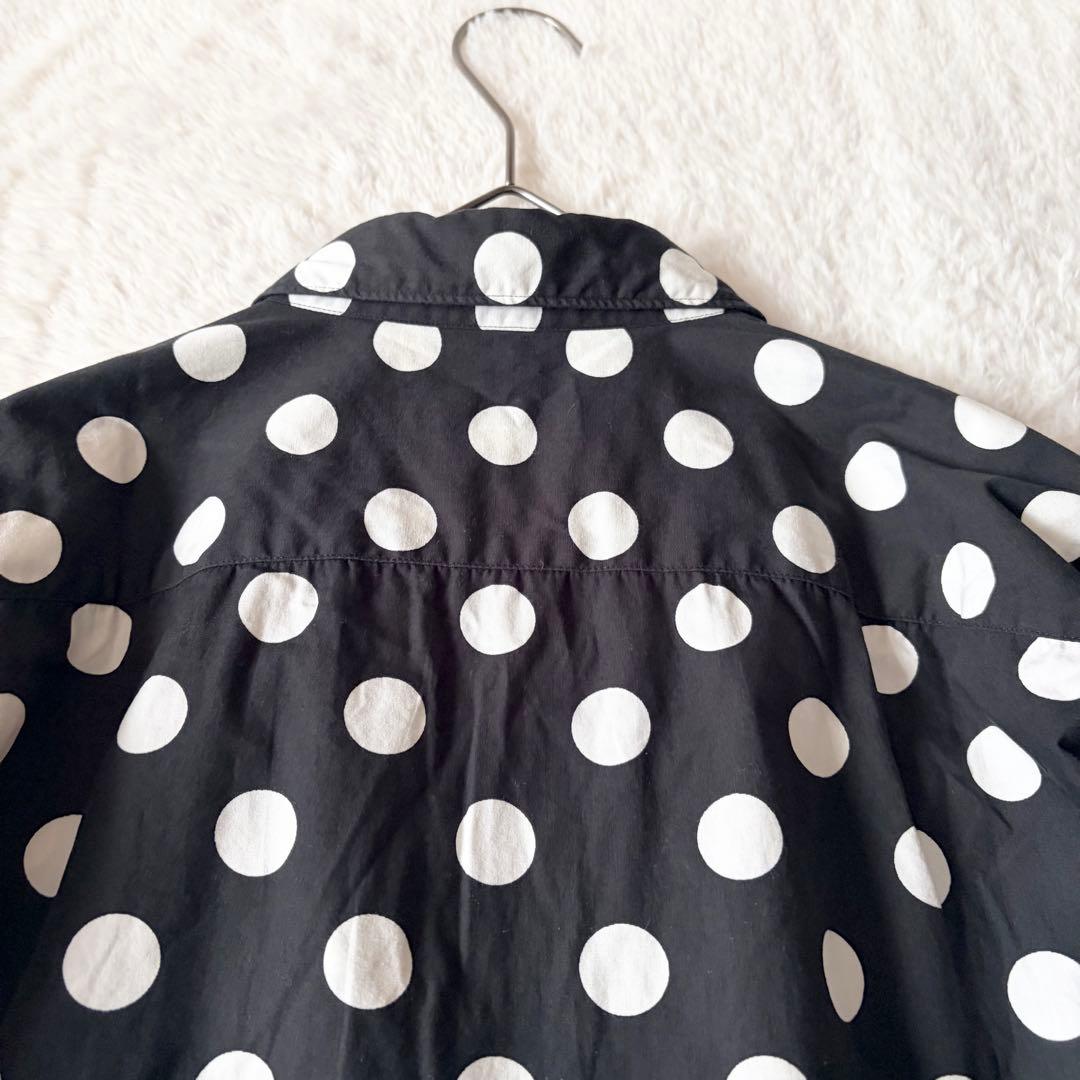 1357 希少✨ コムデギャルソンオムプリュス ドット柄 長袖シャツ L 日本製