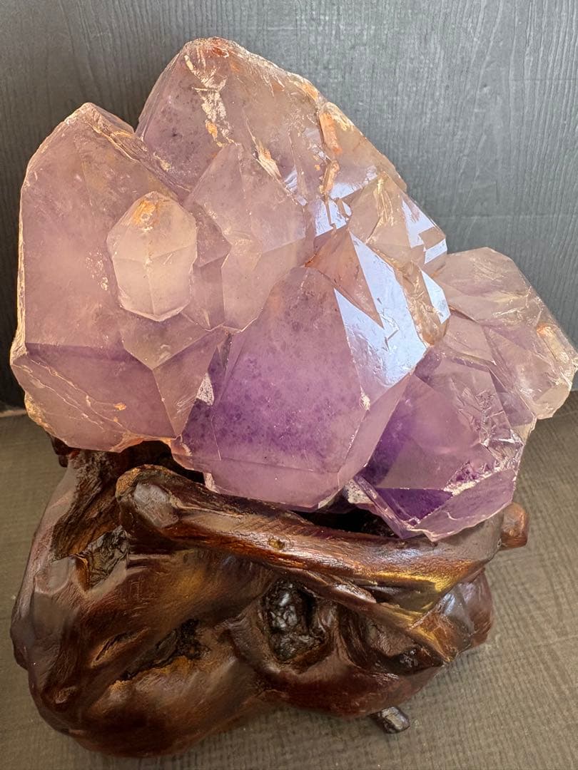 ❤️厳選　希少　約1.4kg 逸品　城　紫鰐水晶　骸骨水晶 エレスチャルクォーツ