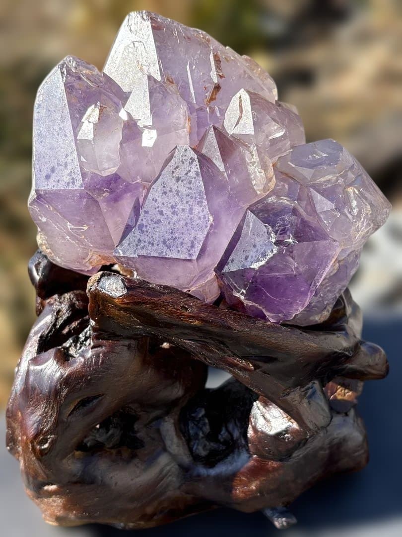 ❤️厳選　希少　約1.4kg 逸品　城　紫鰐水晶　骸骨水晶 エレスチャルクォーツ