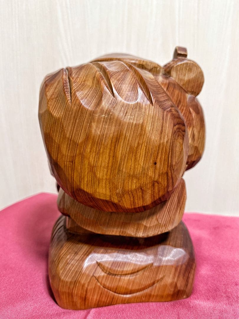 【美品】大黒天 七福神 木彫 仏像 彫刻 開運 置物 アンティーク インテリア