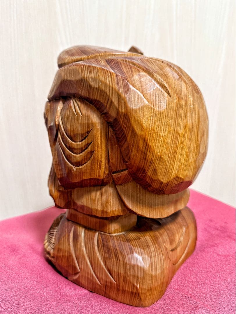 【美品】大黒天 七福神 木彫 仏像 彫刻 開運 置物 アンティーク インテリア