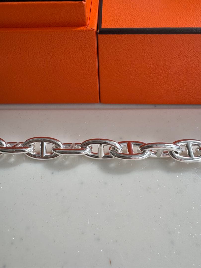 新品未使用HERMESエルメス シェーヌダンクル GM15コマ ブレスレット