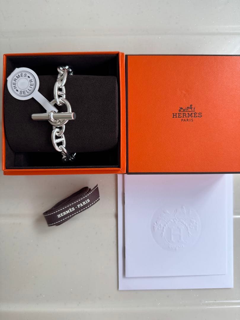 新品未使用HERMESエルメス シェーヌダンクル GM15コマ ブレスレット