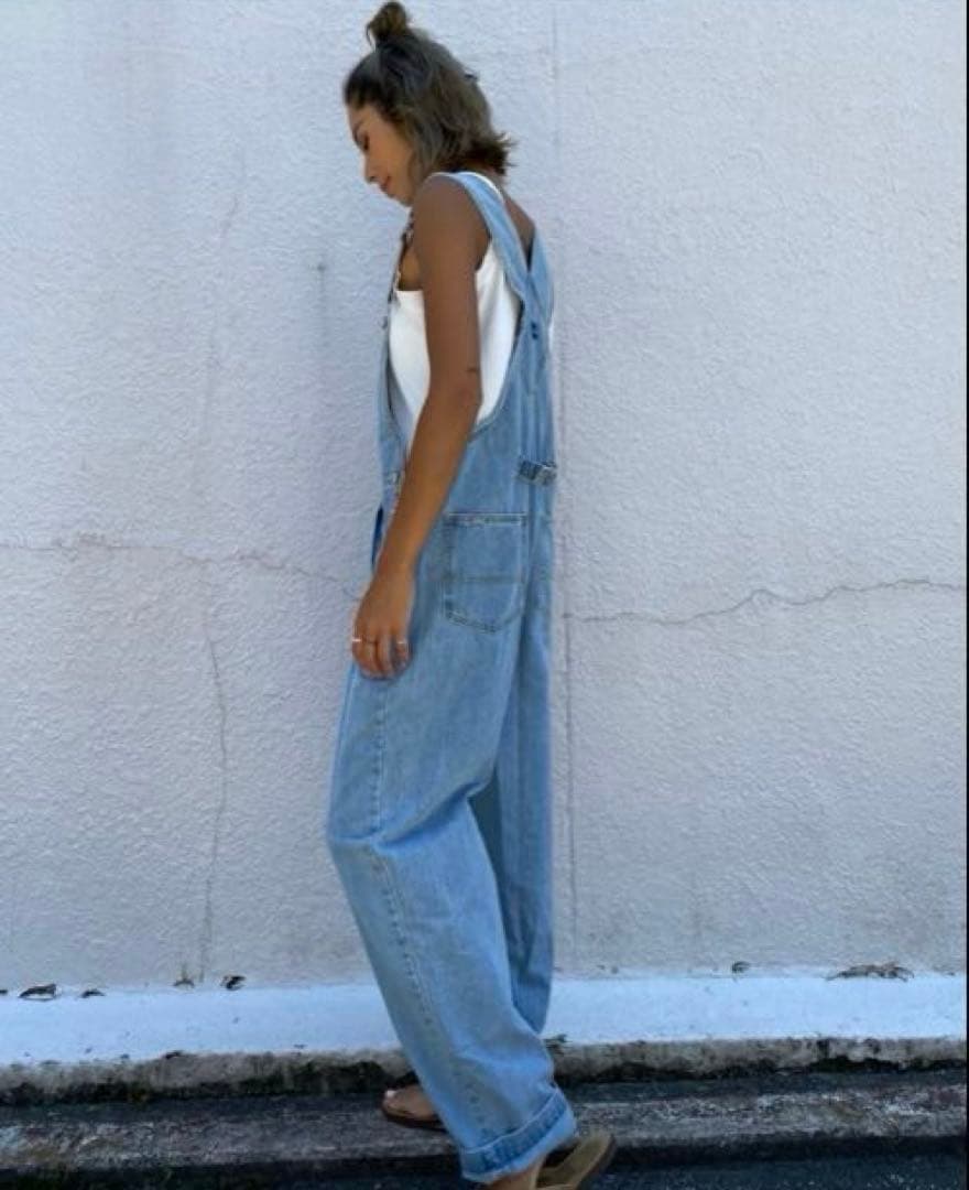 sudo デニムサロペット tablethotel ライトブルー