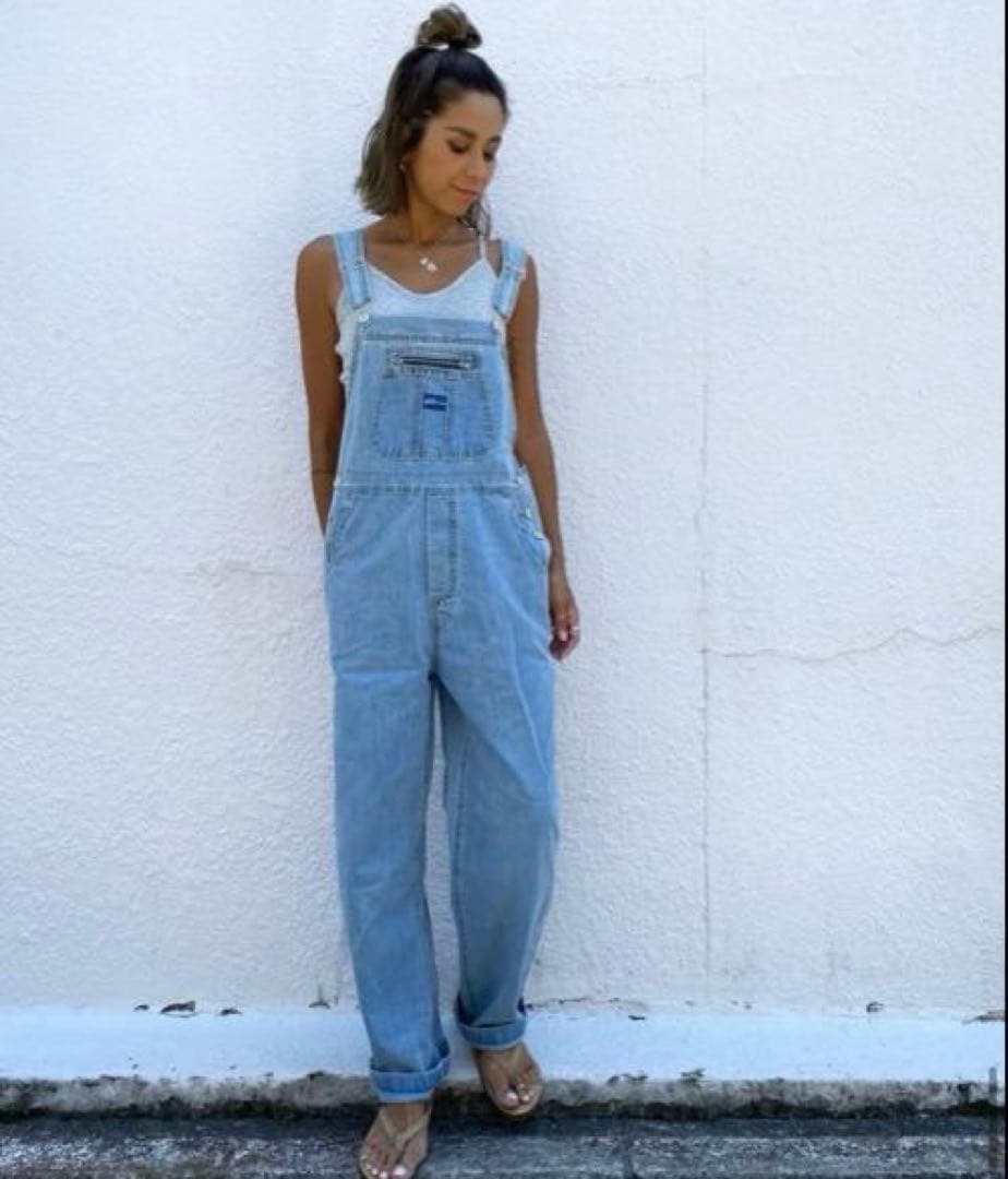 sudo デニムサロペット tablethotel ライトブルー