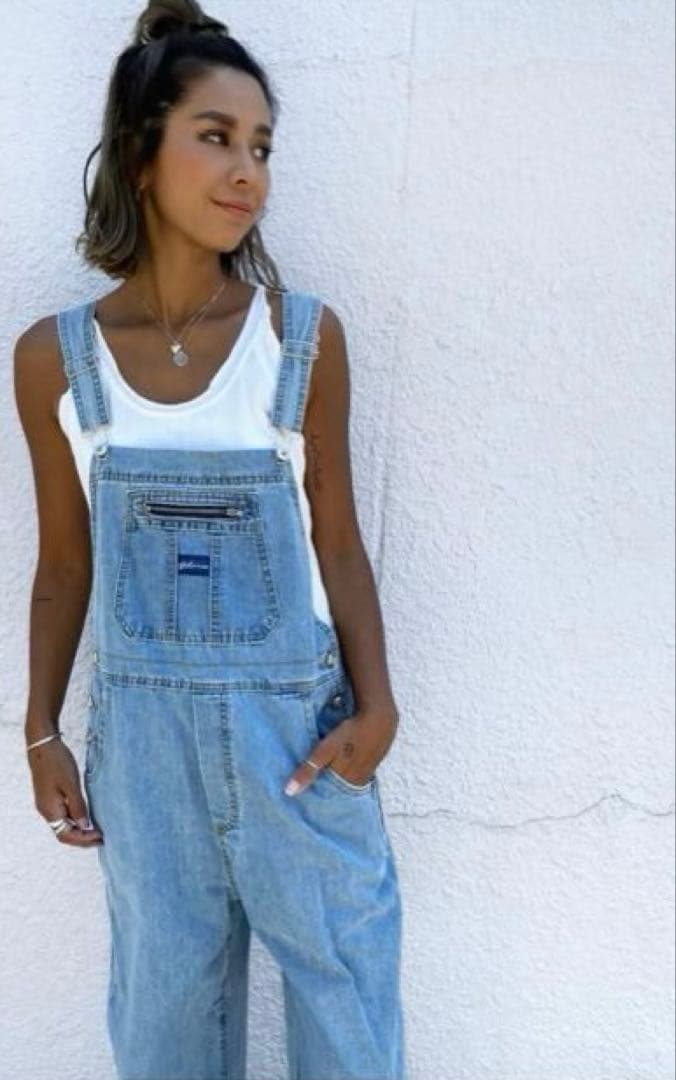 sudo デニムサロペット tablethotel ライトブルー