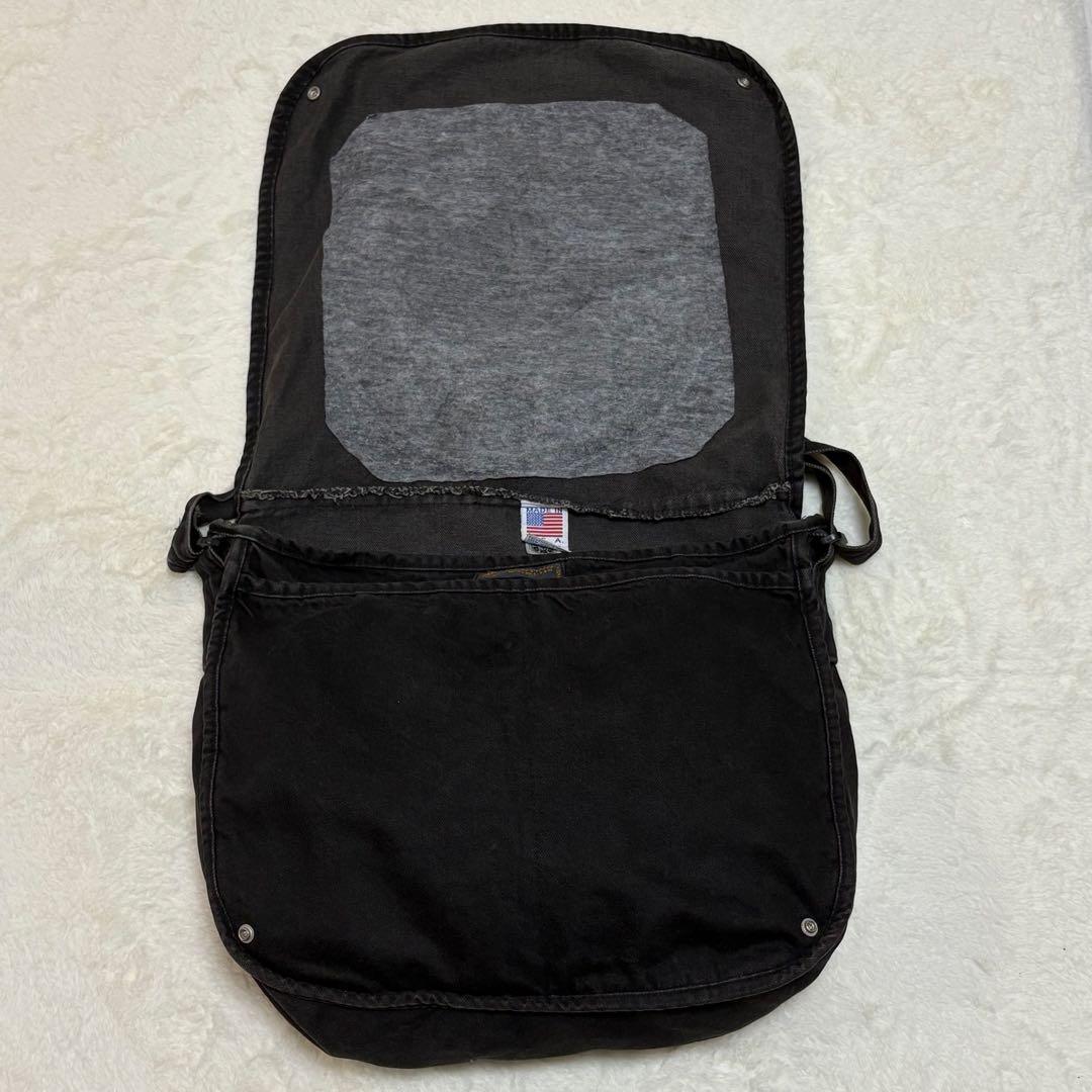 ハンティングワールド メッセンジャーバッグ ロゴ A4 A3デニム